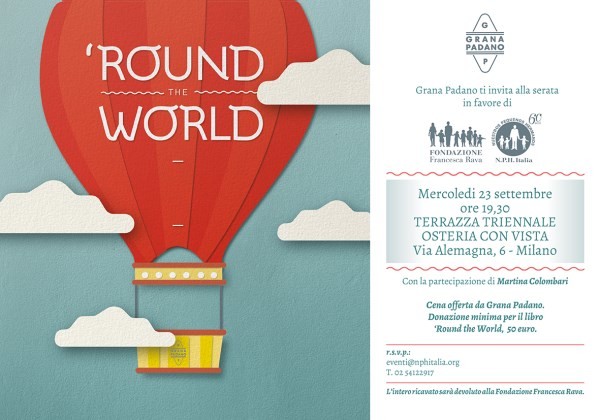 23 Settembre, Charity dinner in Triennale a Milano con presentazione del libro `Round the world`. Grana Padano e il sapore del viaggio` a favore dell'Ospedale St. Damien. Presente Martina Colombari
