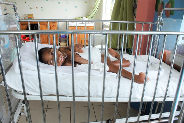 La storia di Sébastien, 11 anni, accolto nella Stanza dei Pesci all'Ospedale pediatrico NPH St. Damien in Haiti