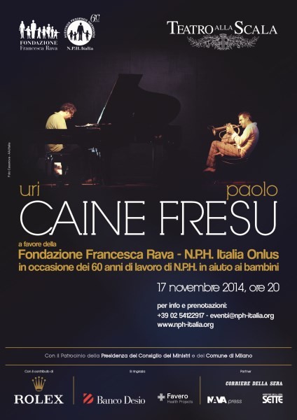 17 novembre 2014, Serata straordinaria del Teatro Alla Scala con Uri Caine e Paolo Fresu per i nostri bambini in occasione dei 60 anni di NPH 